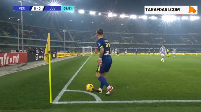 گل والی استثنایی مایکل فولورونشو مقابل یوونتوس (هلاس ورونا 1-0 یوونتوس)