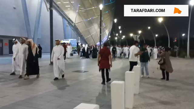 سکوت محض هوداران عربستان حین خروج از ورزشگاه پس از شکست مقابل کره / فیلم