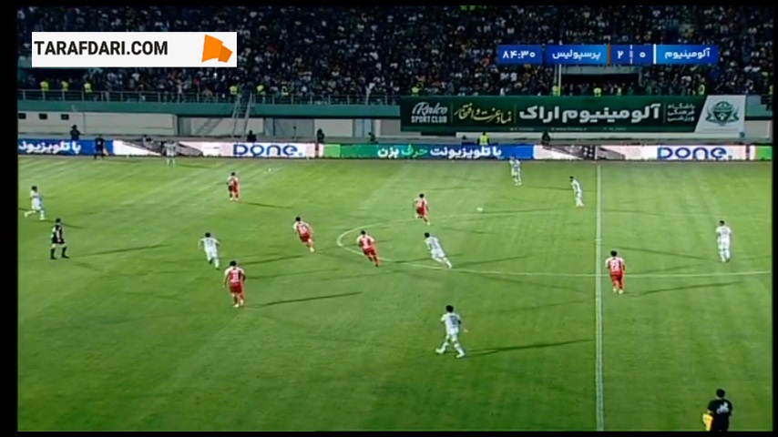 گل تماشایی مهدی لیموچی به پرسپولیس (آلومینیوم اراک 1-2 پرسپولیس)