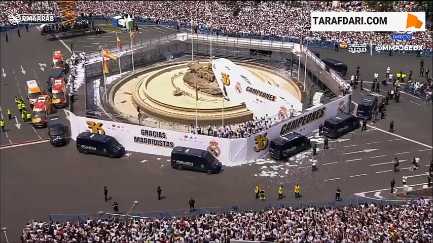 حرکات موزون کارلو آنچلوتی با رودیگر و کاماوینگا در جشن قهرمانی رئال مادرید / فیلم