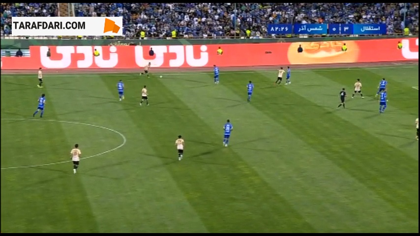گل فراز امامعلی به استقلال (استقلال 3-1 شمس آذر)