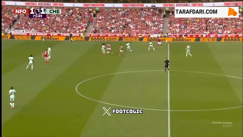 گل زیبای کالوم هادسون اودوی به چلسی (ناتینگهام فارست 2-1 چلسی)