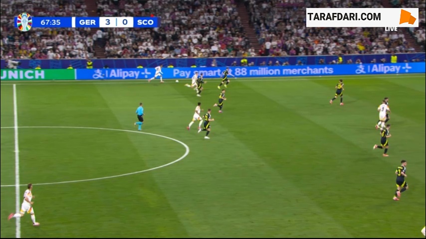 گل زیبای نیکلاس فولکروگ به اسکاتلند (آلمان 4-0 اسکاتلند)