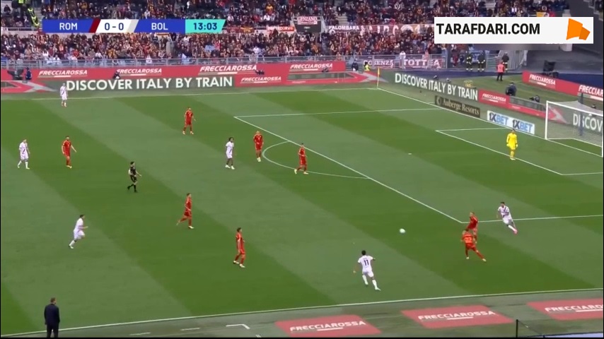 گل آکروباتیک و دیدنی العزوزی به آاس رم (آاس رم 0-1 بولونیا)