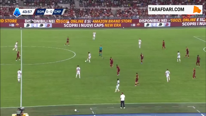 گل امانوئل جیاسی به رم (آاس رم 0-1 امپولی)