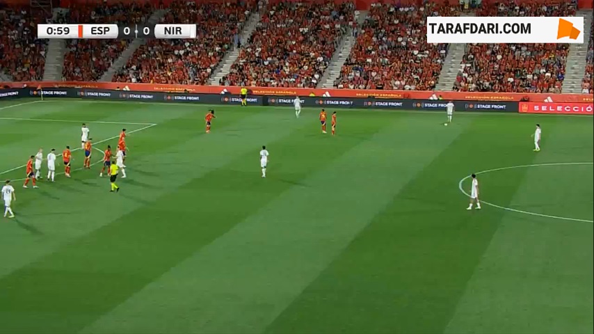 گل های بازی اسپانیا 5-1 ایرلند شمالی (دیدار دوستانه - 2024)