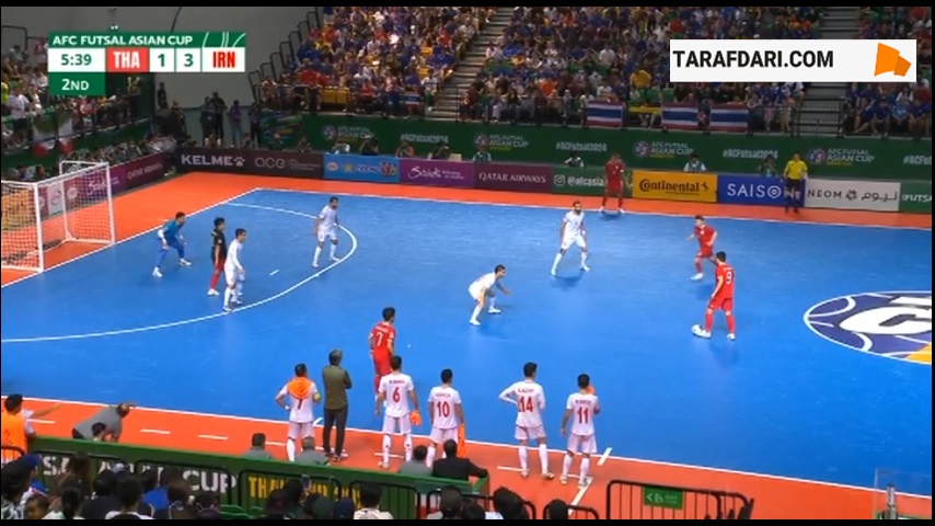 گل باقر محمدی، دروازه‌بان ایران به تایلند در جام ملت های فوتسال آسیا (تایلند 1-4 ایران) 