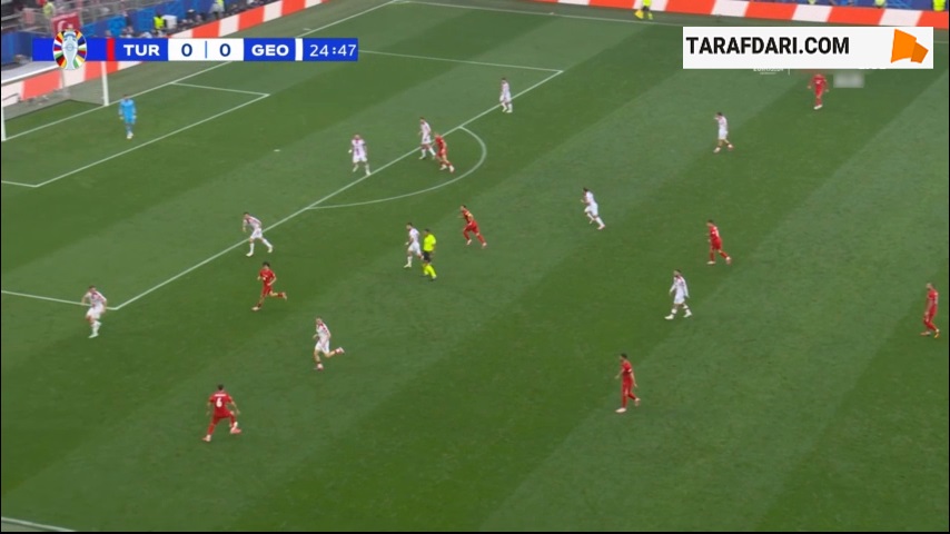 شوت مهار نشدنی و سوپر گل مرت مولدور مقابل گرجستان (ترکیه 1-0 گرجستان)