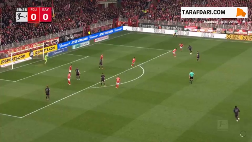 گل لئون گورتسکا به اونیون برلین (اونیون برلین 0-1 بایرن مونیخ)