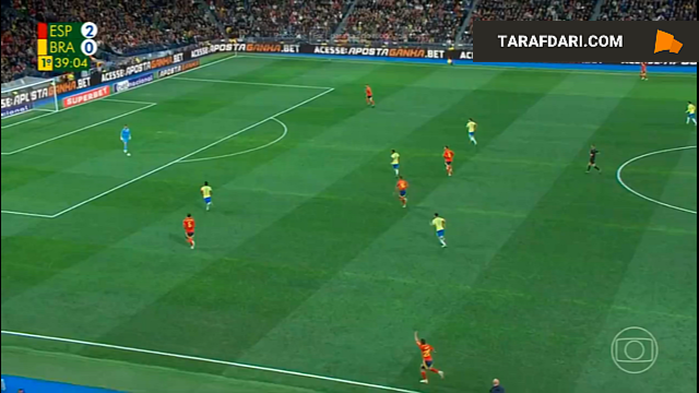 گل رودریگو به اسپانیا روی اشتباه اونای سیمون (اسپانیا 2-1 برزیل)