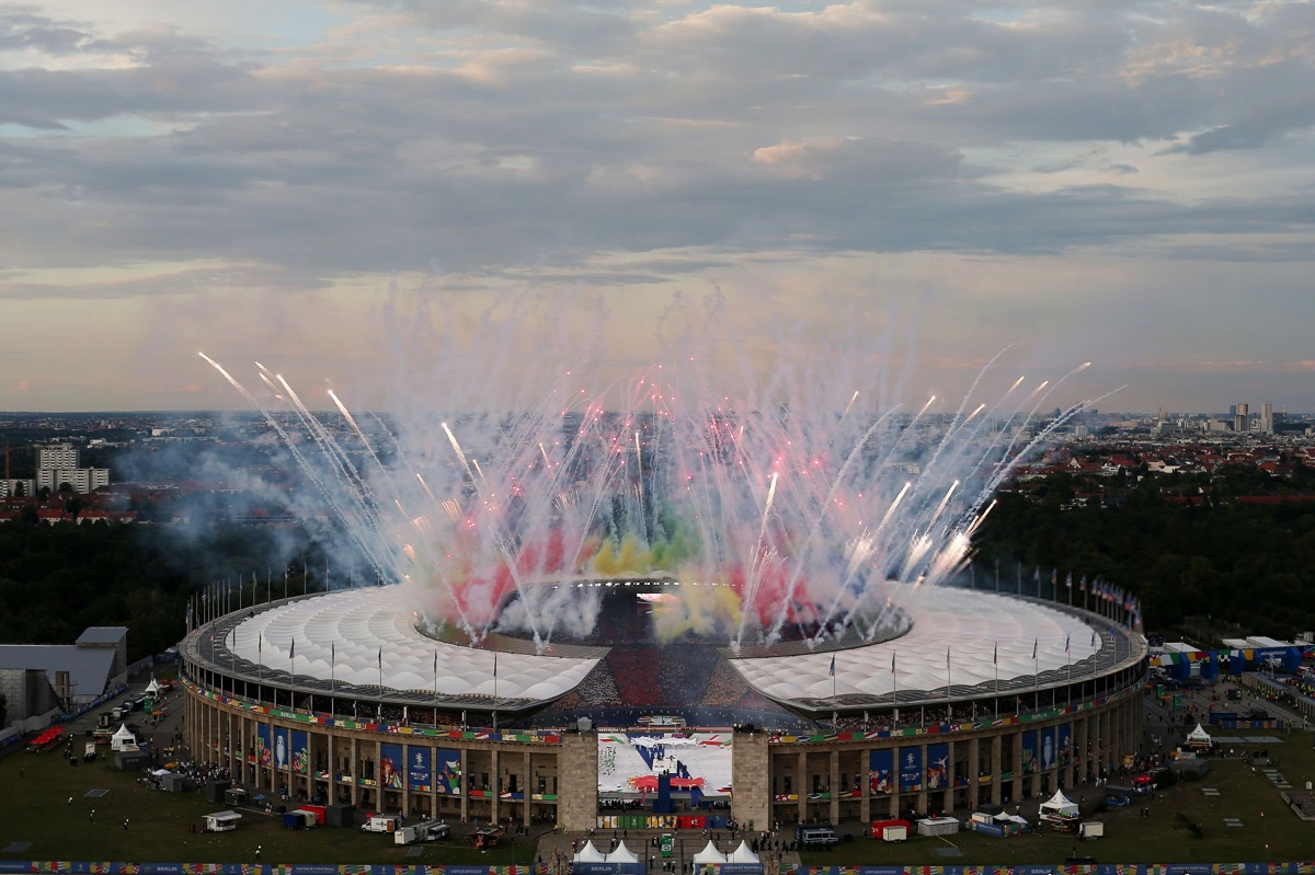 آتشبازی در فینال یورو 2024