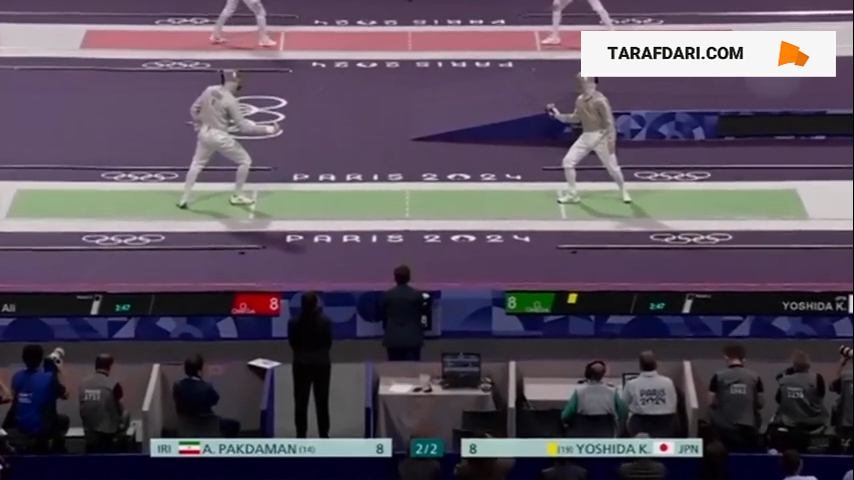 مسابقه اول علی پاکدامن در المپیک 2024