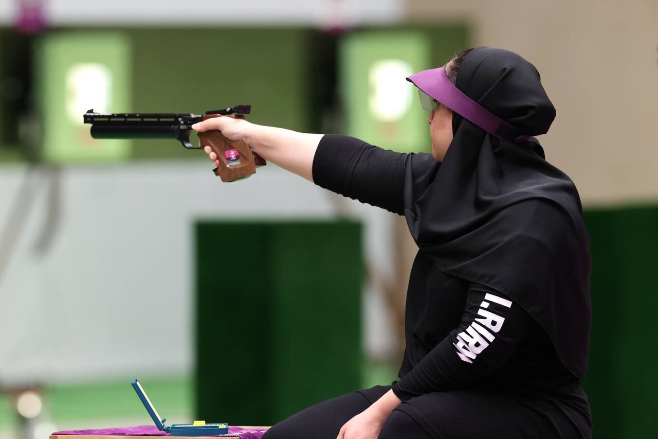 عکس از رقابت ساره جوانمردی در پارالمپیک ۲۰۲۴ پاریس