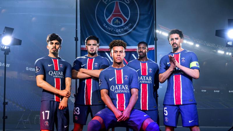 بازیکنان پاری سن ژرمن در بازی EA FC 25
