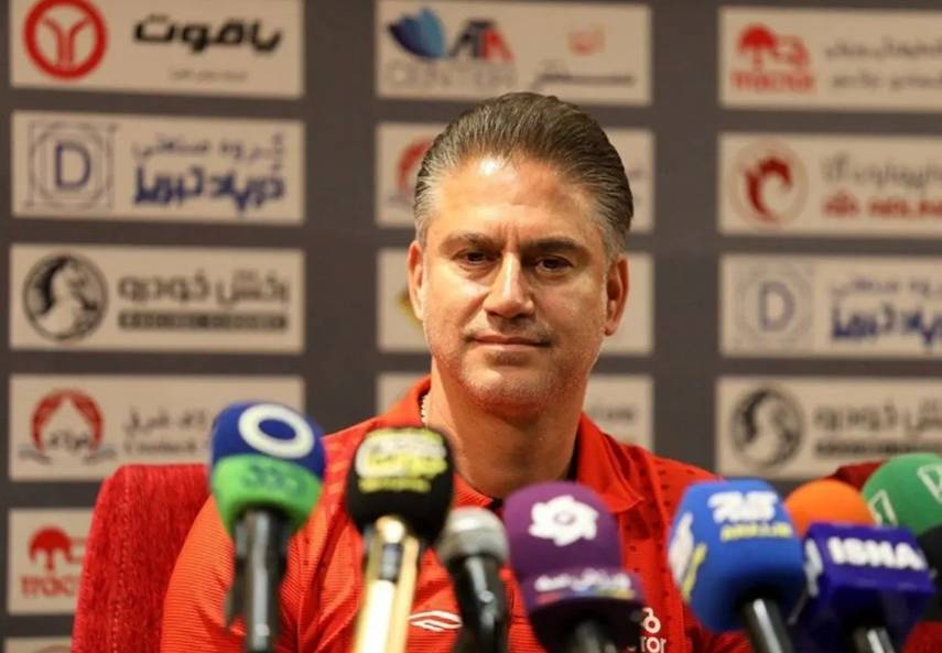 مربی فولاد در مراسم قرعهکشی لیگ برتر