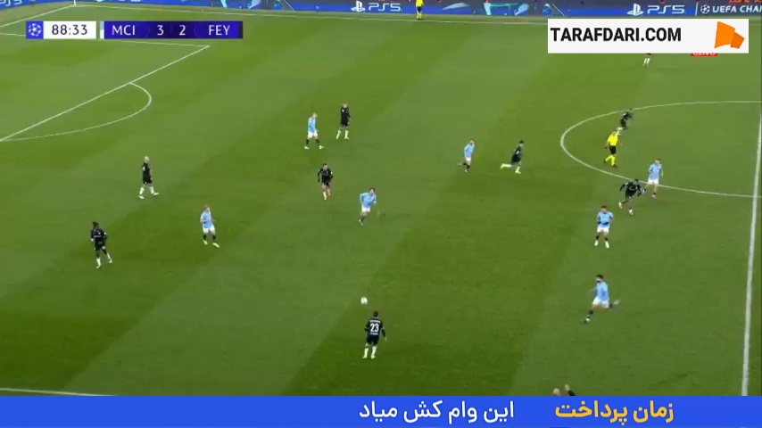 گل دیوید هانکو به منچسترسیتی (منچسترسیتی 3-3 فاینورد) 