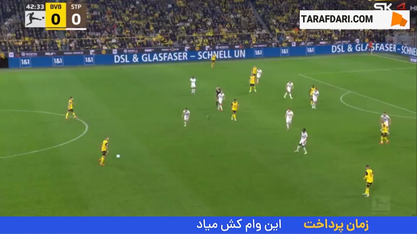 گل رامی بن سبعینی به سن پائولی (دورتموند 1-0 سن پائولی)