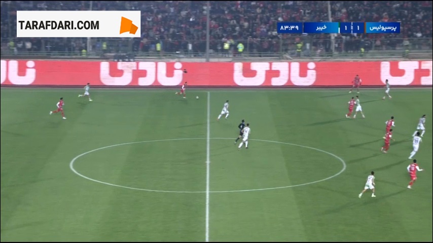 گل عیسی آل کثیر به خیبر (پرسپولیس 2-1 خیبر خرم آباد)
