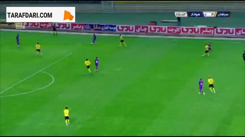 گل دوم مهدی لیموچی به هوادار (سپاهان 4-0 هوادار)