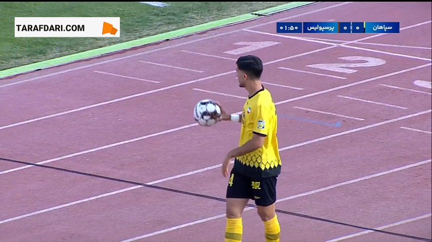گل استیون انزونزی به پرسپولیس (سپاهان 1-0 پرسپولیس)
