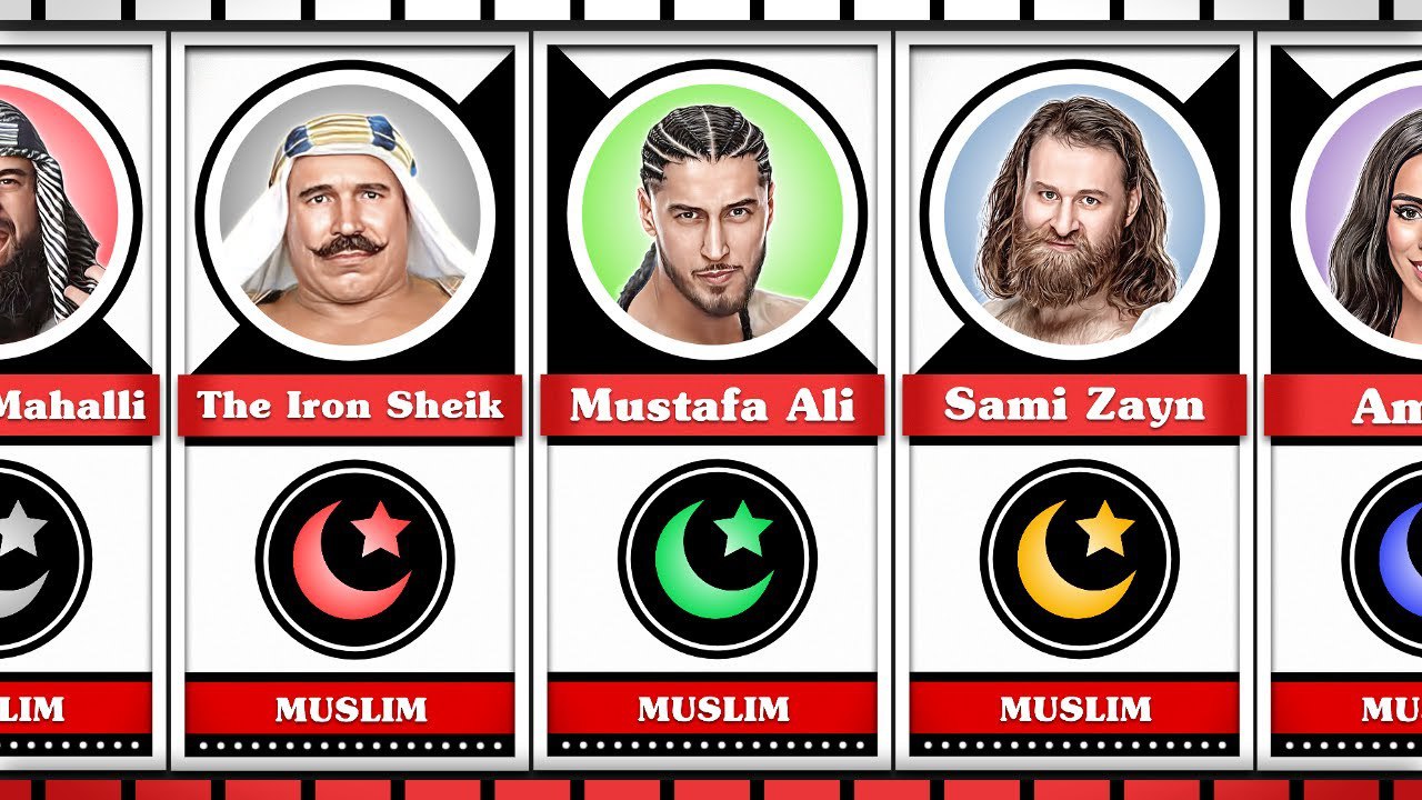 شاون داواری WWE - مصطفی علی مسلمان - سامی زین مسلمان - قهرمانان مسلمان WWE - محمد حسن کشتیگیر - کشتی حرفهای WWE - ستارههای مسلمان در WWE - تاریخچه مسلمانان در WWE - WWE و قهرمانان مسلمان