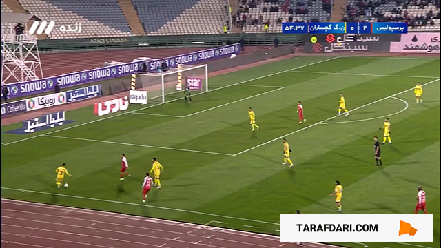 گل عیسی آل کثیر به نفت و گاز گچساران (پرسپولیس 3-0 نفت و گاز گچساران)