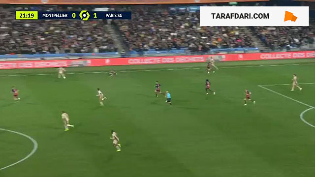 گل کیلیان ام باپه به مون پلیه (مون پلیه 0-2 پاری سن ژرمن)