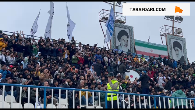 تشویق مردان و زنان در ورزشگاه سرویس قایقران / فیلم
