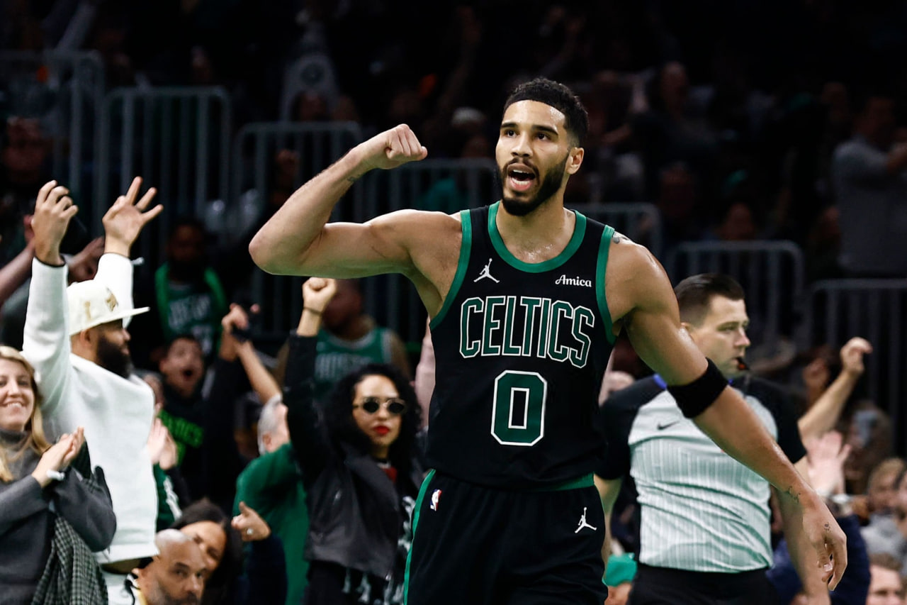 جیسن تیتم - ستاره بوستون سلتیکس مقابل کلیولند کاوالیرز - بسکتبال NBA