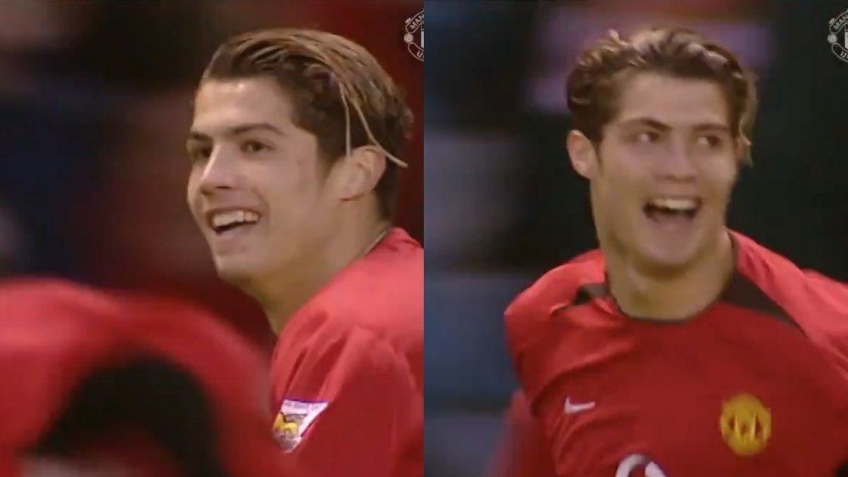 اولین گل کریستیانو رونالدو برای منچستریونایتد