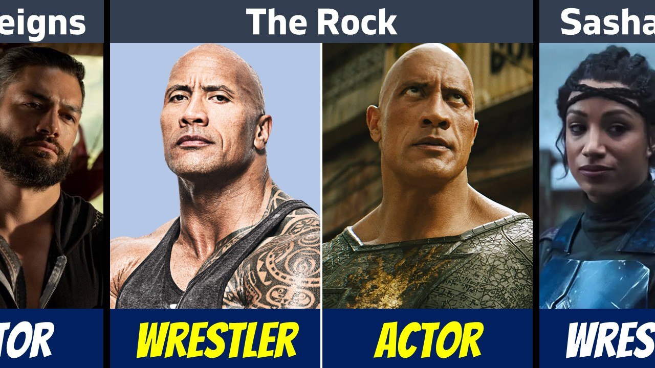 WWE - کشتی‌گیر - بازیگری - سینما - آندرتیکر - راک - رومن رینز - جان سینا - باتیستا - هالک هوگان - استیو آستین - تریپل اچ - کین - روددی پایپر - بیگ شو - فیلم اکشن - هالیوود - ورزشکاران معروف