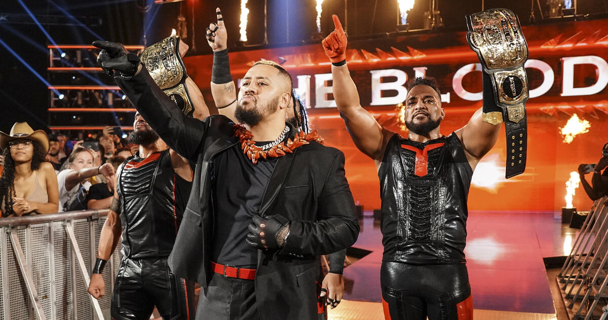 بلادلاین 2 (سولو سیکوا، جیکوب فاتو، تانگا لوا و تاما تانگا) ستارگان کشتی کج و WWE در اسمکدان