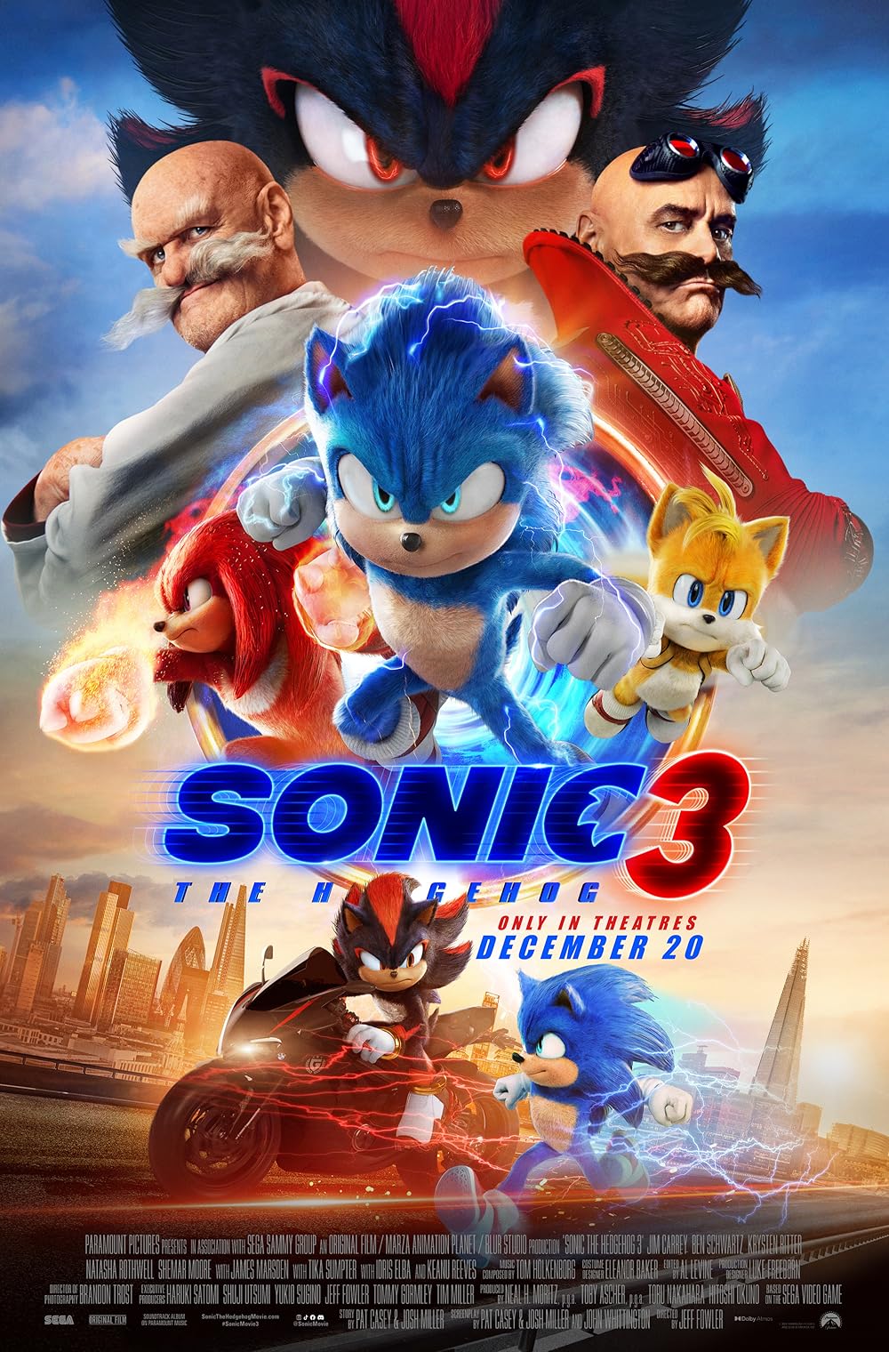 دانلود فیلم سونیک 3 "Sonic the Hedgehog 3" زیرنویس فارسی