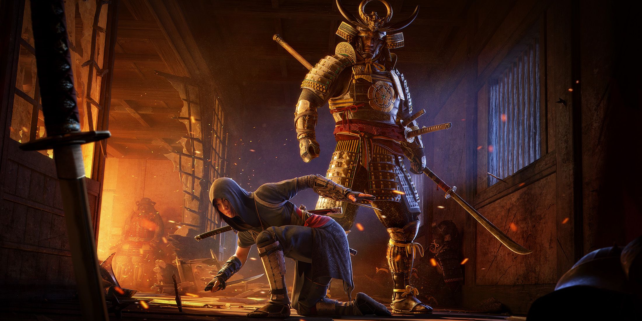 پوستری از شخصیتهای بازی Assassin's Creed Shadows