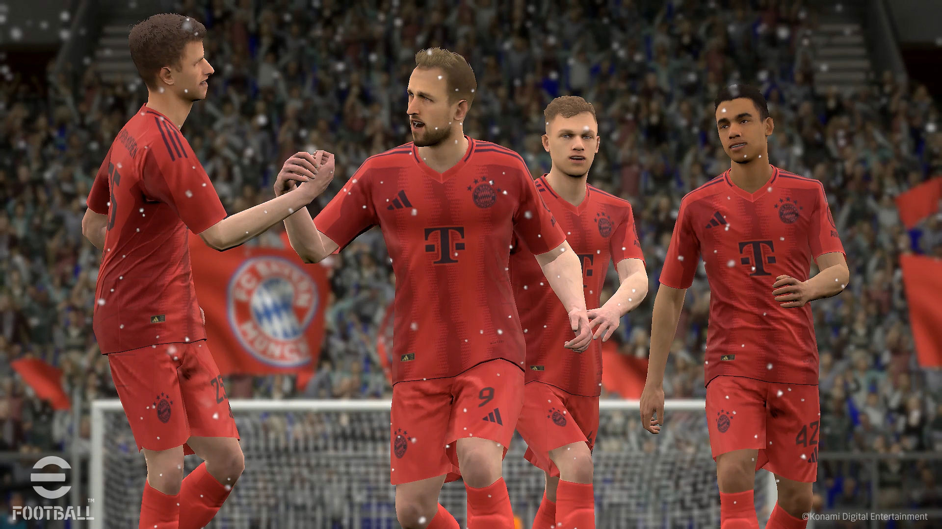 شبیهسازی بازیکنان بایرن مونیخ در بازی eFootball 2025