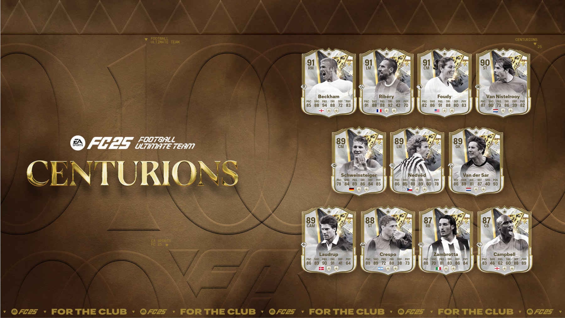 بازیکنان افسانهای Centurions در بازی FC 25