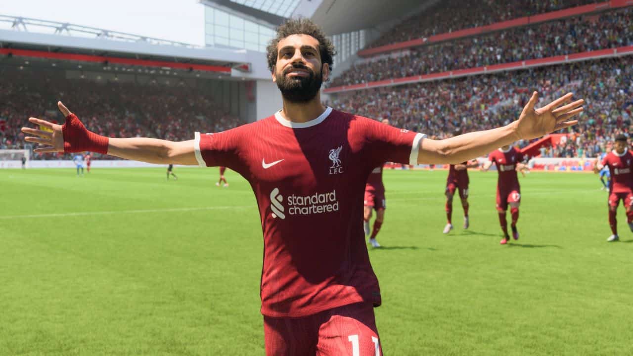شبیهسازی محمد صلاح در بازی FC 25