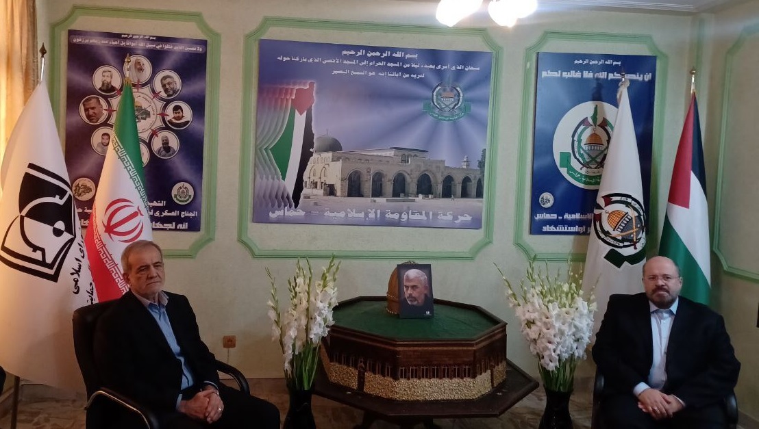پزشکیان در دفتر حماس