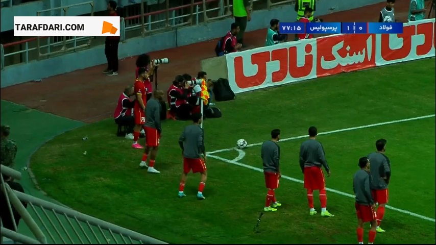 گل ابوالفضل زاده عطار به پرسپولیس (فولاد 1-1 پرسپولیس)