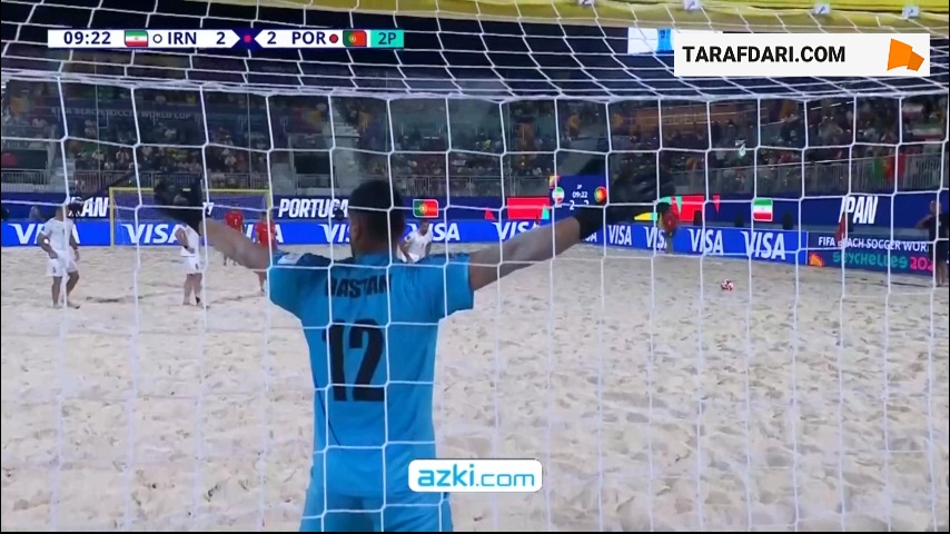 جام جهانی فوتبال ساحلی؛ گل سوم پرتغال به ایران (ایران 2-3 پرتغال)