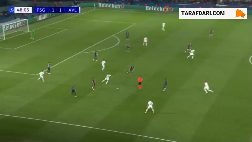 دریبل دیدنی و گل زیبای کوارتسخلیا به استون ویلا (پاری سن ژرمن 2-1 استون ویلا)
