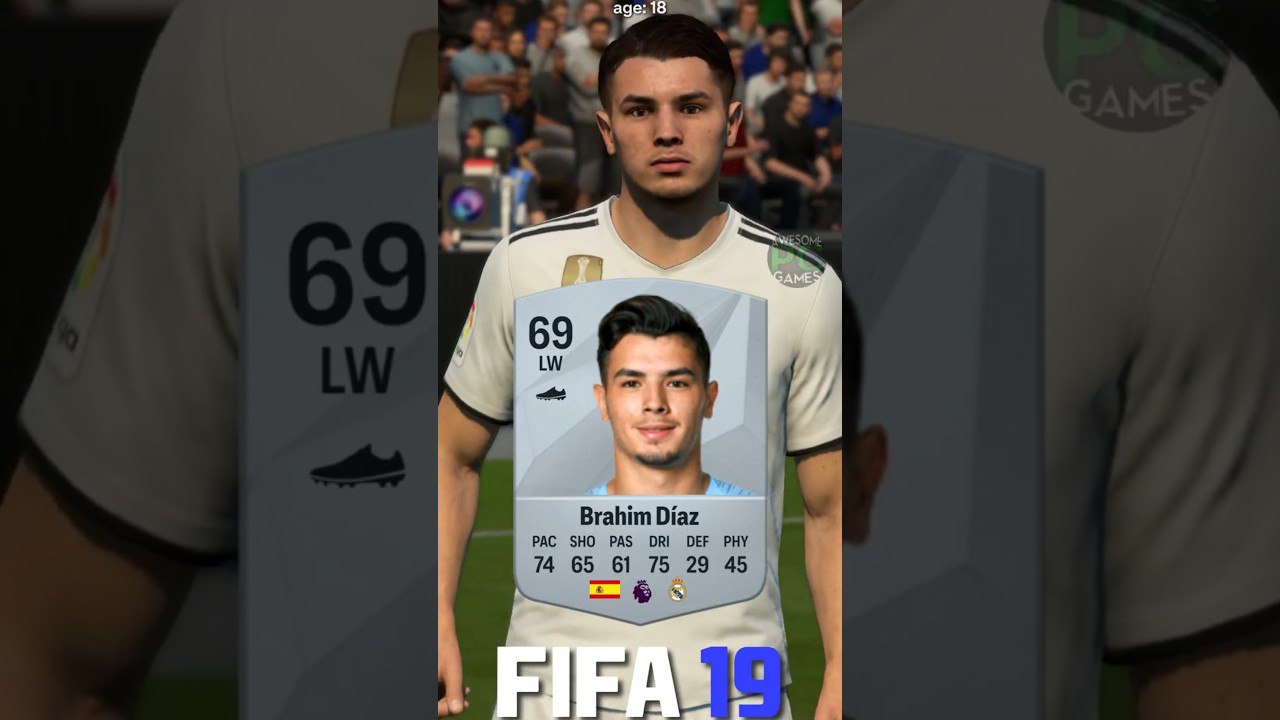 تغییرات-ریتینگ - آلتیمیت-تیم - بازی-FIFA - رئال-مادرید - گرافیک-EA-Sports - بازیکنان-جوان - تطور-گرافیکی - فوتبالیستها-در-FIFA - evolution-Brahim-Diaz - ریتینگ-بازیکنان