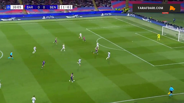 گل رافینیا به بنفیکا روی حرکت انفرادی زیبای یامال (بارسلونا 1-0 بنفیکا)