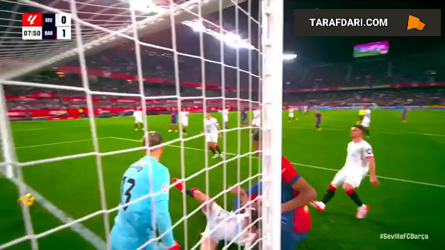 گل روبن وارگاس به بارسلونا (سویا 1-1 بارسلونا)
