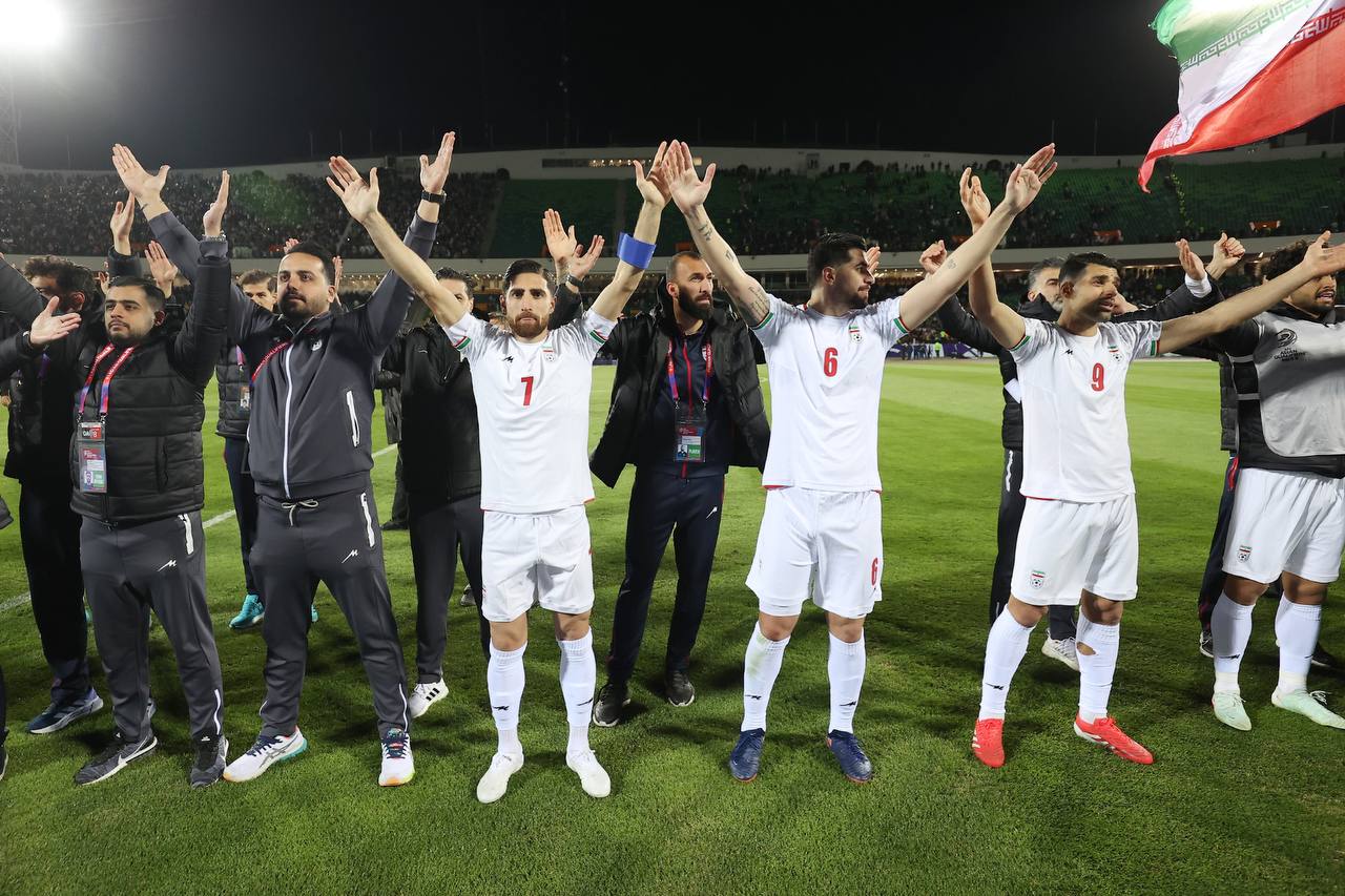 همه بازیکنان تیم ملی ایران در ورزشگاه آزادی و جشن صعود به جام جهانی 2026