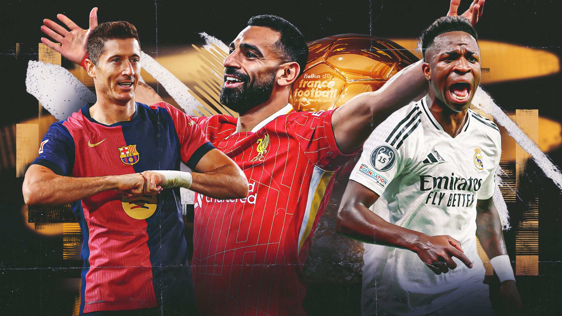 توپ طلای 2025 - محمد صلاح - روبرت لواندوفسکی - وینیسیوس جونیور