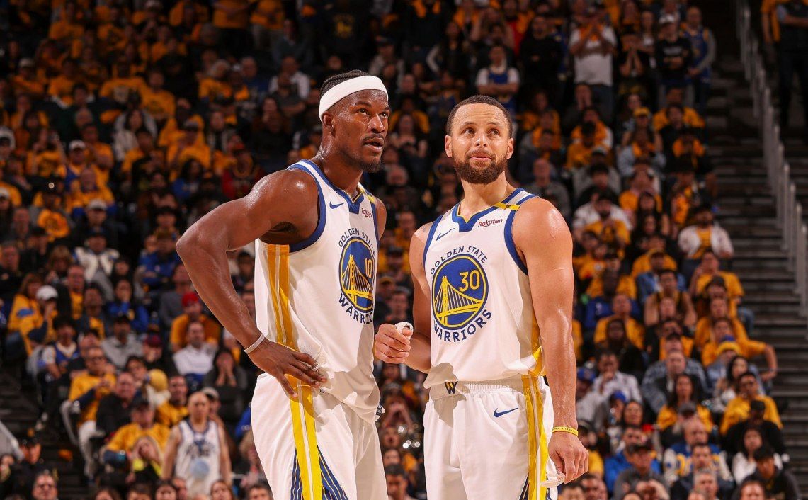 بسکتبال NBA - جیمی باتلر و استفن کری - گلدن استیت وریرز