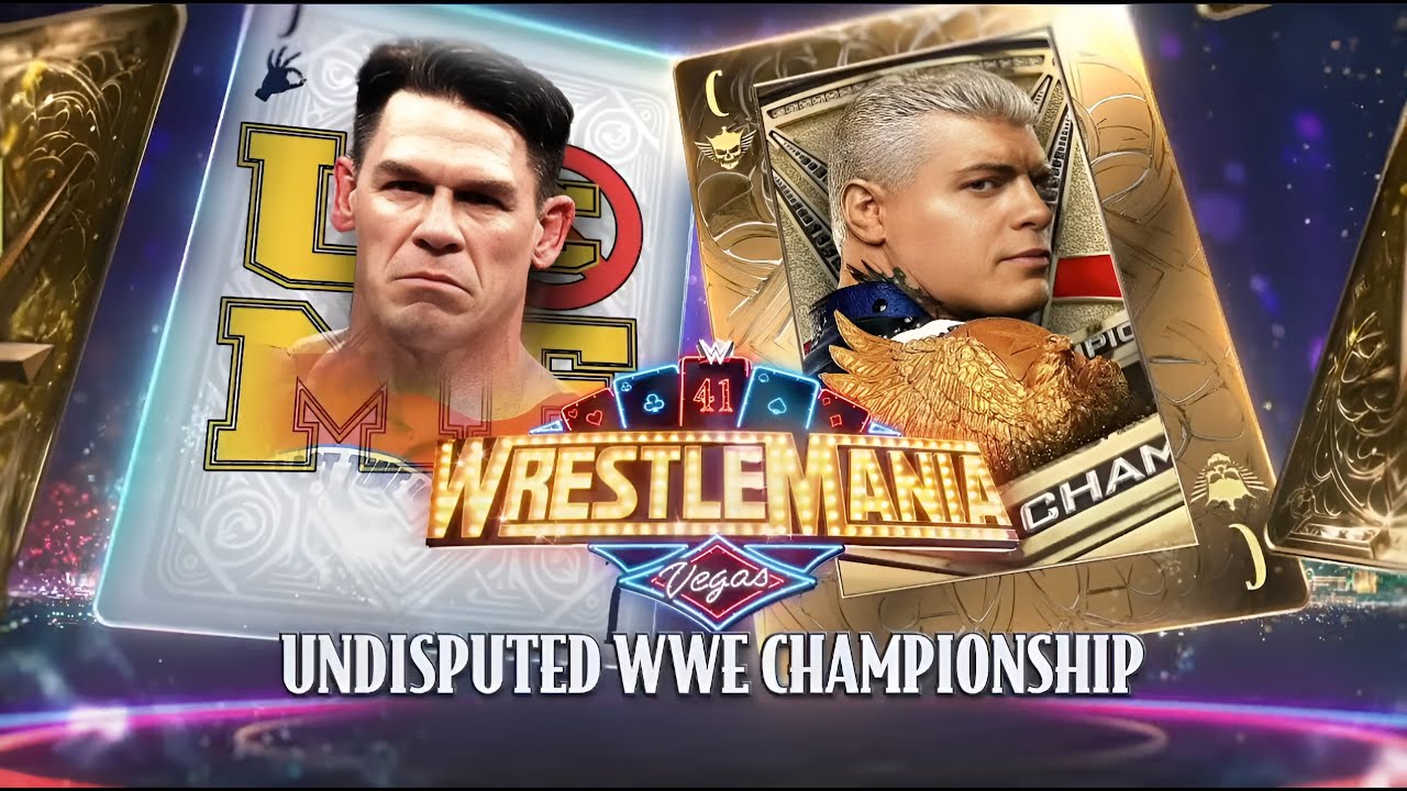 کودی رودز - جان سینا - کمربند WWE - رسلمنیا ۴۱