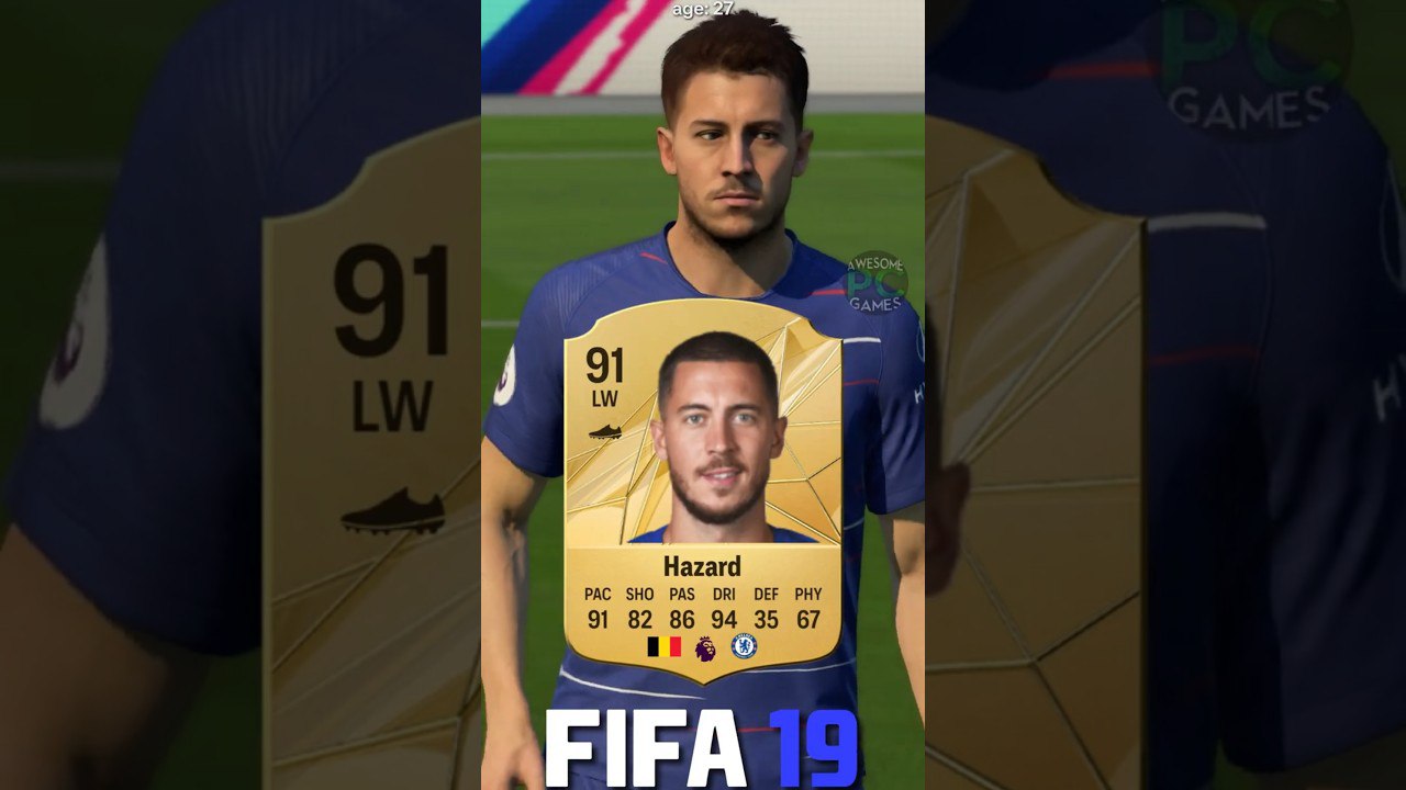 ادن-هازارد - FIFA-09 - EA-FC-25 - ریتینگ - چلسی - رئالمادرید - تغییرات-ظاهری - اسکن-چهره - فوتبال