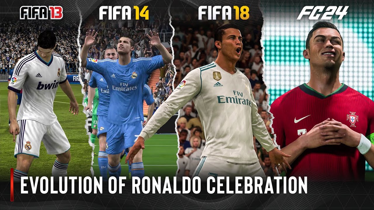 کریستیانو رونالدو - شادی گل - FIFA - EA FC - Siuuu - انیمیشنهای بازی - تغییرات FIFA - حرکات نمادین